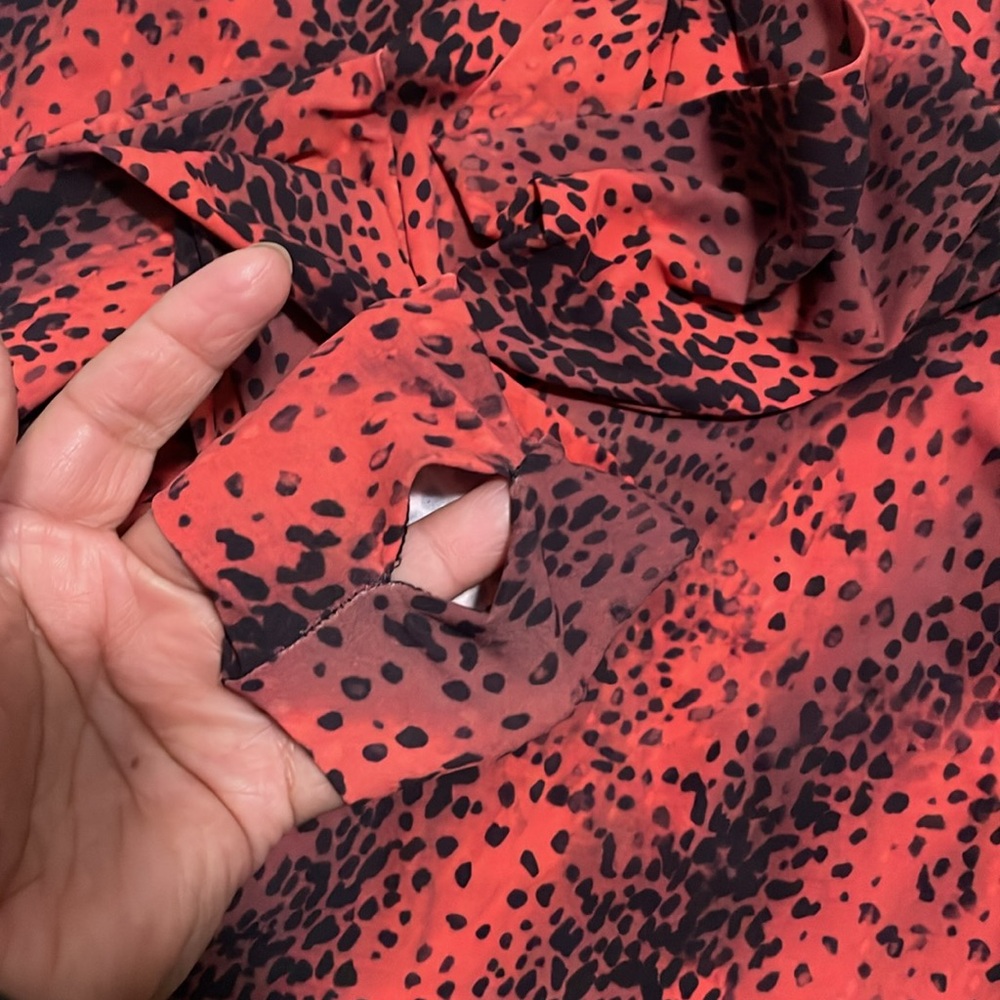 Commando Red Seamless Animal Print Thong Bodysuit - Picture 8 of 8